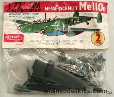 Airfix 1/72 Messerschmitt Me-110D - (Bf-110D), 1422 plastic model kit